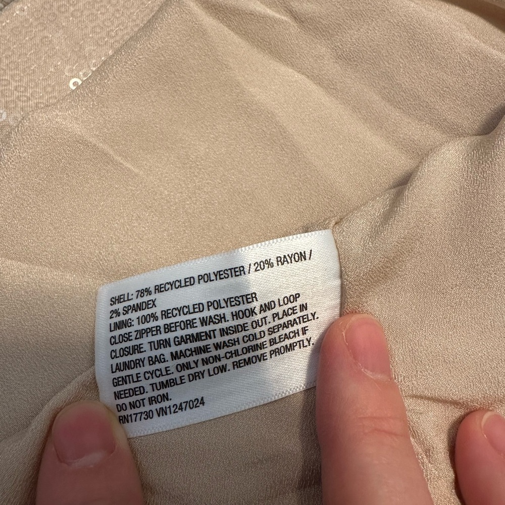 NWT Target Sequin Blazer Jacket - tan with‎ skirt - Picture 8 of 8